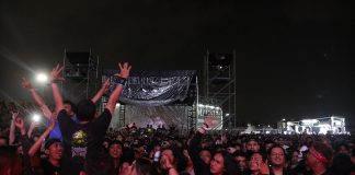 penonton menyambut hangat band penampil hammersonic 2023
