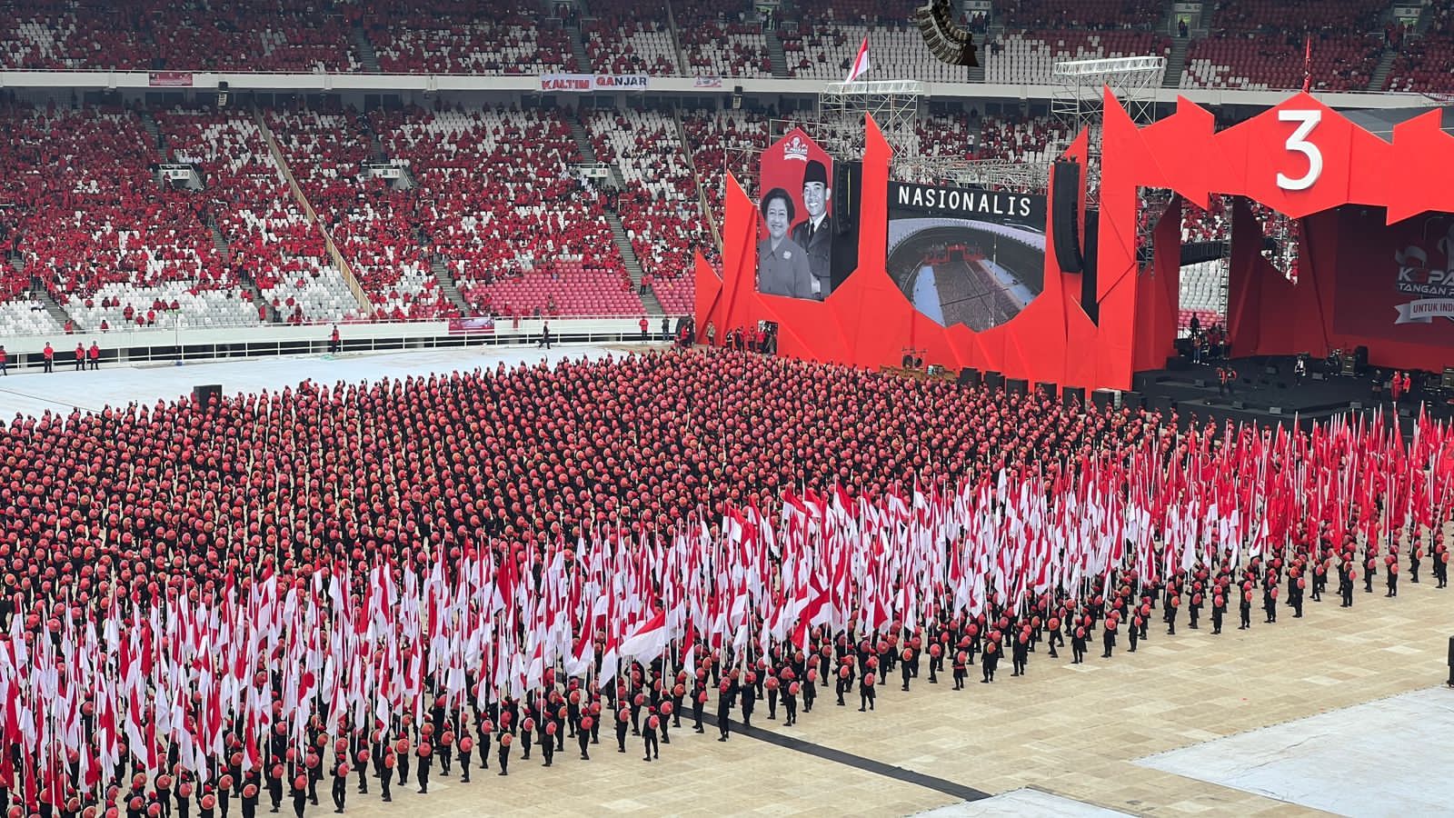 peringatan puncak bulan bung karno 2023 di stadion utama gbk jakarta foto dudut suhendra putra 