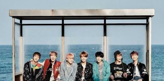 halte bus di pantai hyangho ini telah menjadi salah satu landmark bts yang paling dikenal sejak muncul di sampul “you never walk alone