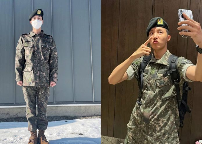jin dan j hope akan menyelesaikan dinas militer di tahun 2024