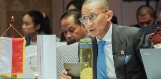 menparekraf sandiaga saat berbicara pada the 27th meeting of asean tourism ministers