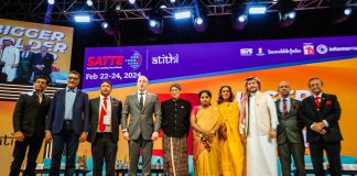 sandiaga di acara pembukaan satte di india