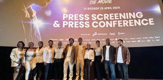 pemain, sutradara, produser di press conference film glenn
