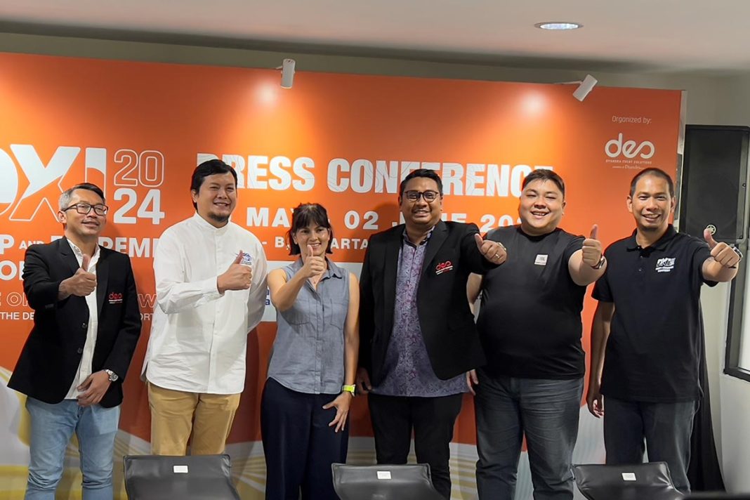 Konferensi pers DXI di Jakarta, pada Rabu (15/5/2024).