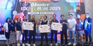 Direksi PT Tempo Scan Pacific Tbk. Berfoto bersama dengan para pemenang Polaris Master ExPOLrasi 2024 yaitu Juara Pertama diraih oleh Krisdianto, Juara Kedua diraih oleh Paskasius Alvino dan Juara Ketiga diraih oleh Ananda Haidar Ramadhani serta para juri profesional yang merupakan para ahli di bidang industri makanan dan minuman di Indonesia yaitu William Gozali, MasterChef Indonesia Season 3; Kuswanto Gunadi dari PT Adima Dwitunggal Jaya dan Maria Goretti sebagai Deputi GM Brand Portfolio Strategy & Innovation PT Tempo Scan Pacific Tbk. Kompetisi ini berlangsung pada hari Jum’at, 3 Mei 2024 di Artotel Suites Mangkuluhur, Jakarta.