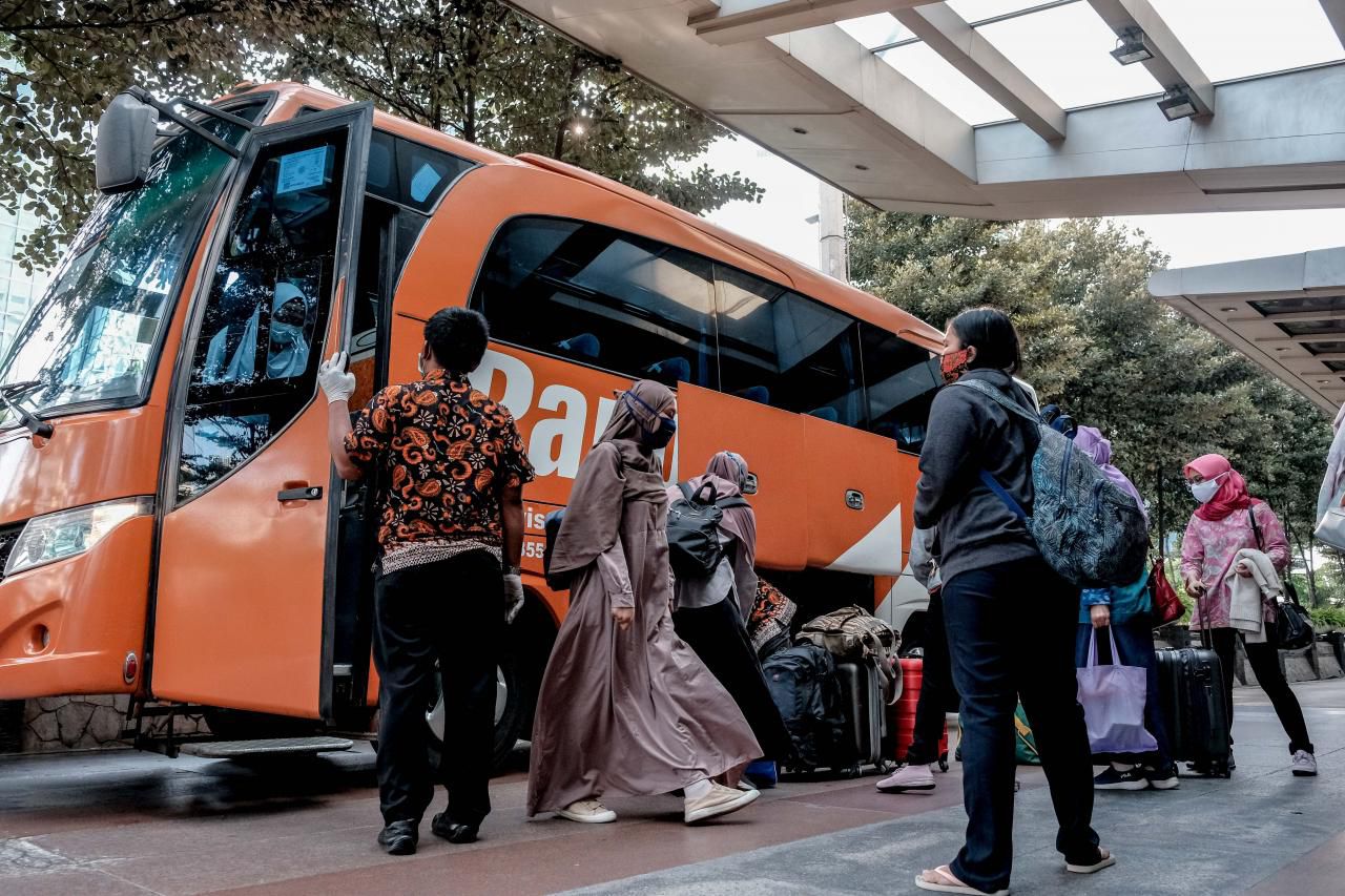 Suasana liburan sekolah, membuat transportasi banyak digunakan