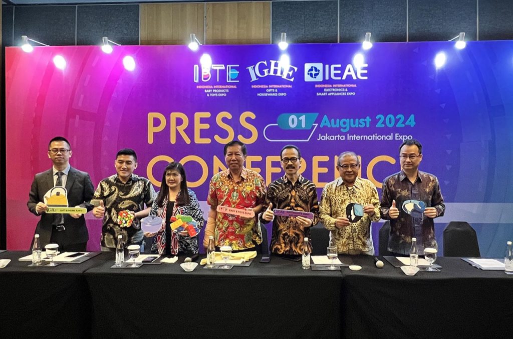 Konferensi Pers IBTE, IGHE, dan IEAE 2024 di Double Tree by Hilton Kemayoran Jakarta