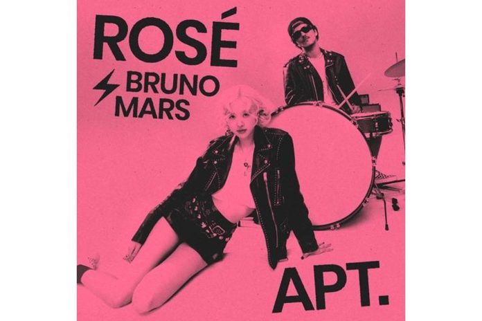 sampul single apt kolaborasi rose dan bruno mars