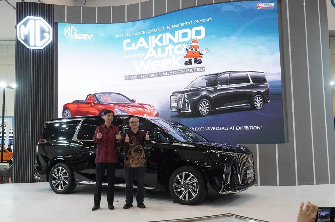 MG menampilkan secara perdana MPV premium G90 di ajang MUF GJAW 2024