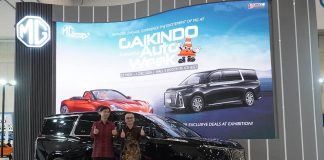 MG menampilkan secara perdana MPV premium G90 di ajang MUF GJAW 2024