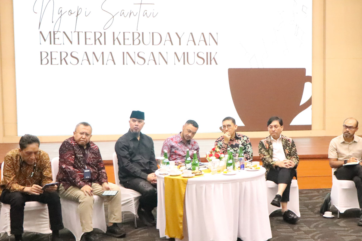 Ngopi Santai Meneteri Kebudayaan Bersama Insan Musik