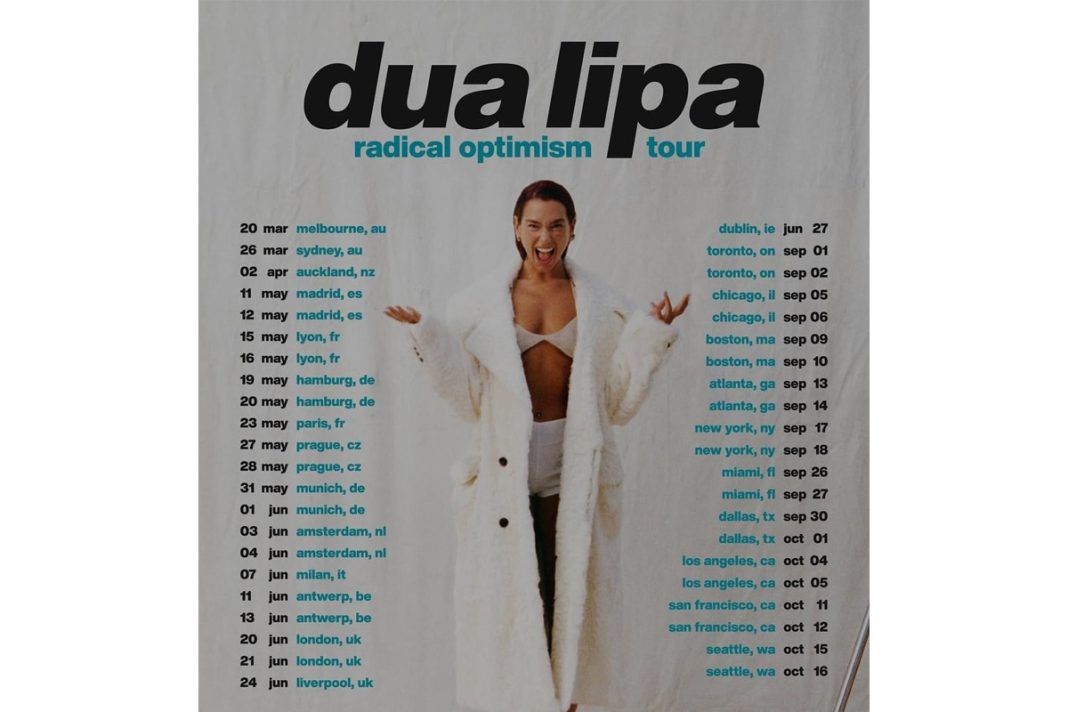 poster jadwal konser dua lipa