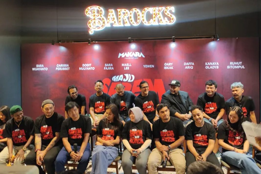 press conference film maju serem mundur horor