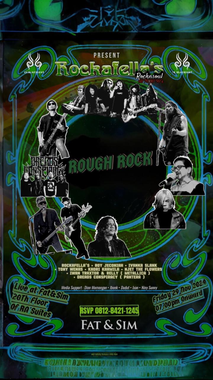 Body Ruff Rock Rough Rock Persembahan RockaFella's: Sajian Spesial untuk Pecinta Rock ...