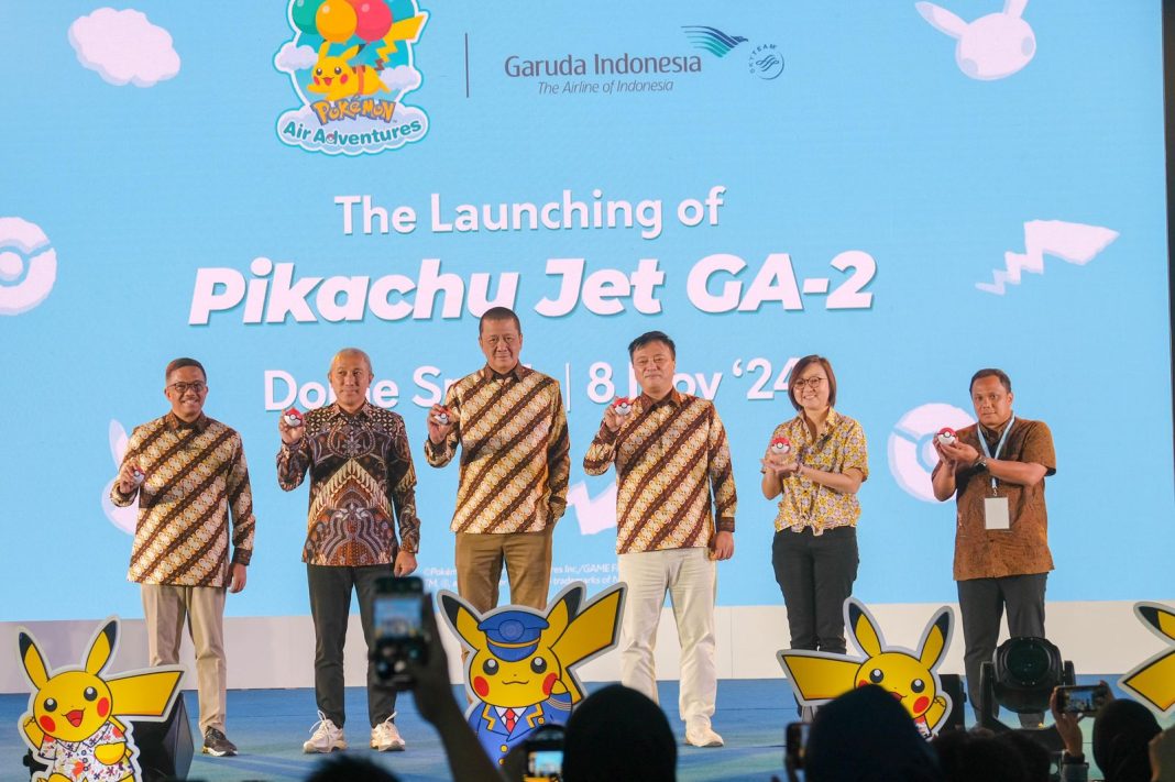 wamenekraf/ wakabekraf Irene Umar mengapresiasi kolaborasi pt garuda indonesia dan the pokémon company y