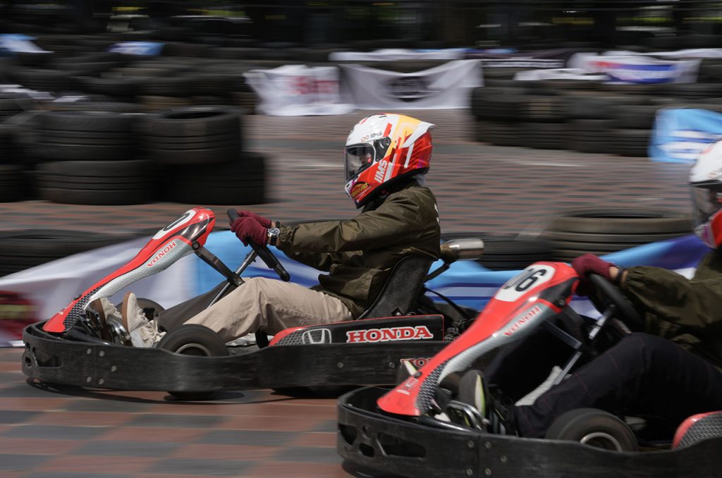 Gokart di Gambir Expo dengan tarif Rp90.000 per sesi