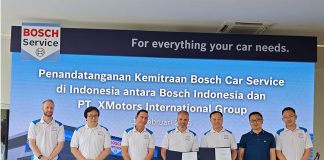 Penandatanganan MoU antara Bosch Indonesia dan PT XMotors International Group