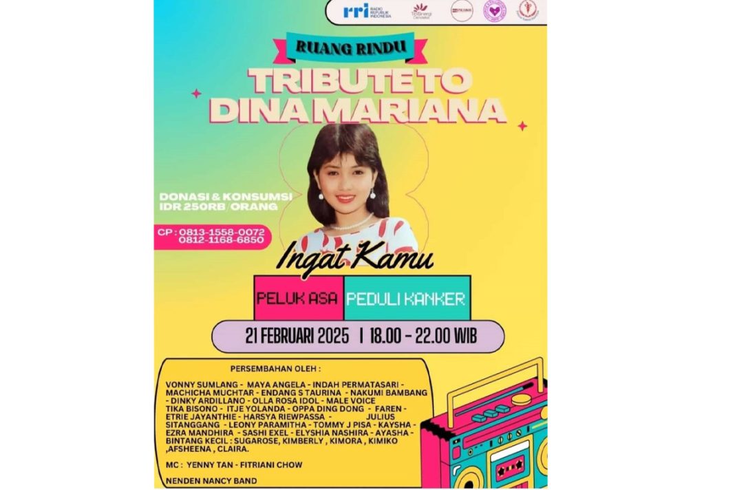 poster acara tribute to dina mariana