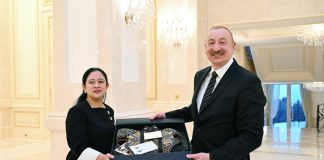 puan maharani dan presiden azerbaijan, ilham aliyev,