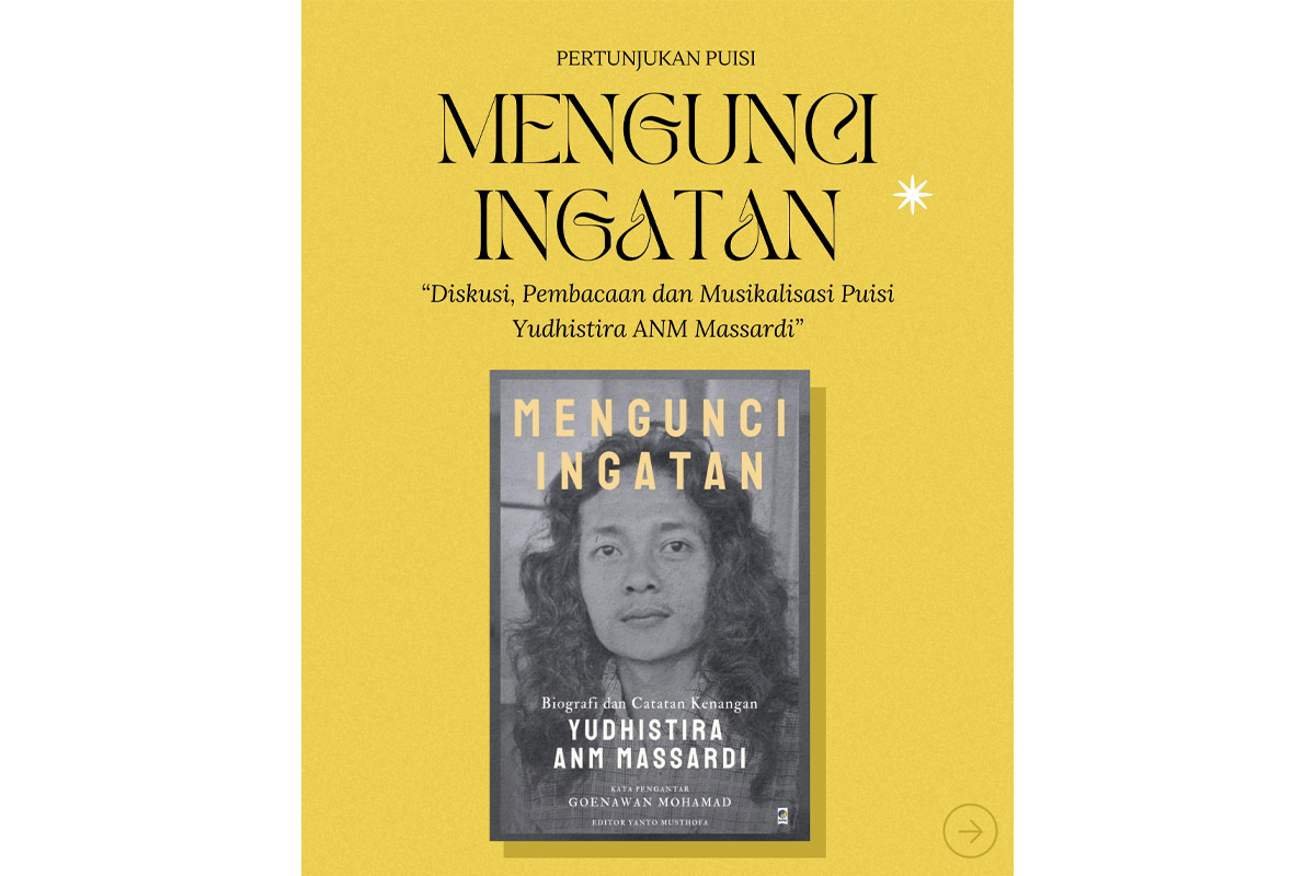 e flyer acara bedah buku mengunci ingatan