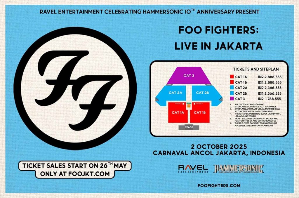 foo fighter live in jakarta 2025