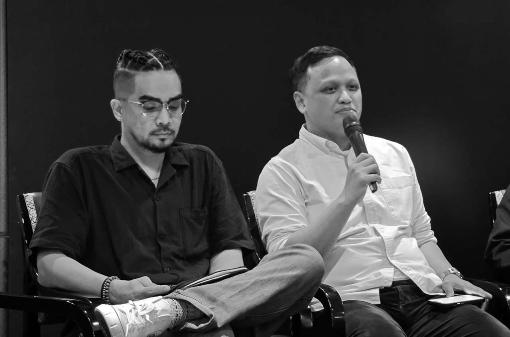 Nikita Dompas dan Elfa Zulham menjelaskan proyek-proyek kolaboratif Java Jazz Festival 2025 dalam konferensi pers, termasuk sejumlah persembahan spesial di perayaan 20 tahun festival musik jazz terbesar di Indonesia.