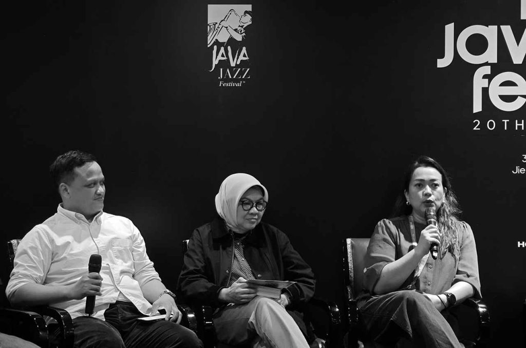 ewi Gontha menegaskan komitmen Java Jazz Festival dalam mendukung pertumbuhan musik Indonesia saat menyambut perayaan dua dekade festival di Jakarta.