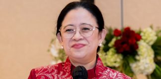 puan maharani memberi sambutan