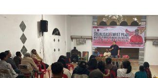 sosialisasi empat pilar kebangsaan di kabupaten karo, sumatera utara.
