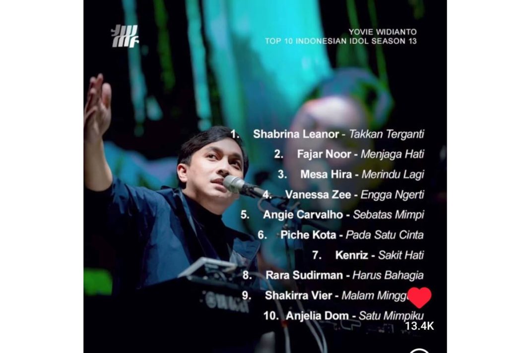 10 lagu karya Yovie Widianti dinyanyikan 10 Penyanyi Idol 10 lagu karya yovie widianti dinyanyikan 10 penyanyi idol