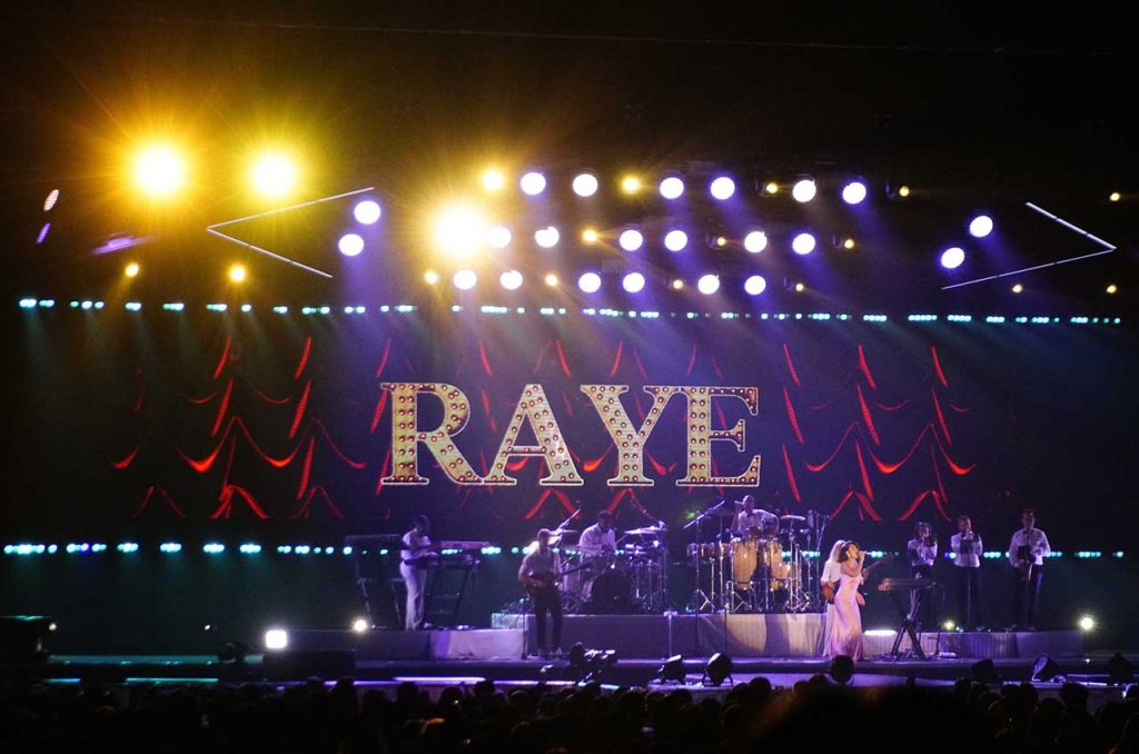 Penampilan Raye pada acara Jakarta International BNI Java Jazz Festival (JJF) di JIExpo, Kemayoran, Jakarta, Minggu (1/6/2025)