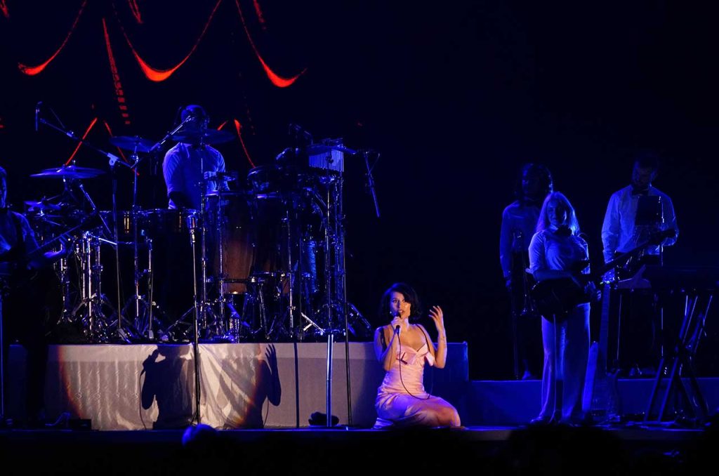 Penampilan Raye pada acara Jakarta International BNI Java Jazz Festival (JJF) di JIExpo, Kemayoran, Jakarta, Minggu (1/6/2025)