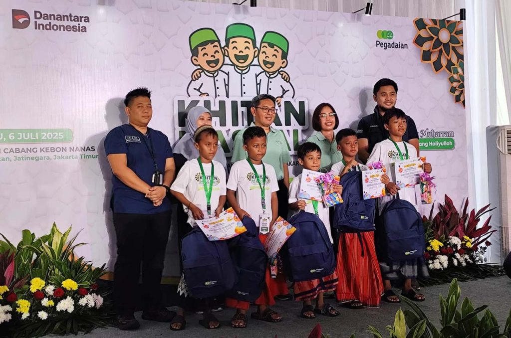 PT Pegadaian Kantor Wilayah VIII Jakarta 1 menyelenggarakan kegiatan Khitanan Massal Gratis yang diikuti oleh sekitar 150 anak dari keluarga prasejahtera, dalam rangka memperingati Tahun Baru Islam 1 Muharram 1447 Hijriah