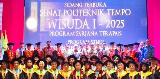 Politeknik Tempo menggelar wisuda perdana pada 12 Juli 2025 di Perpusnas RI