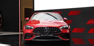 Tampak depan Mercedes-AMG CLE 53 Cabriolet