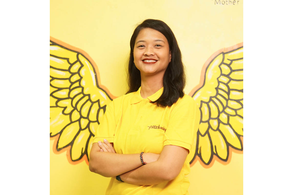tyas amalia, ketua yayasan pita kuning