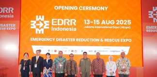 Pameran Emergency Disaster Reduction & Rescue Expo (EDRR) Indonesia 2025 resmi dibuka hari ini di Hall A1–A3, Jakarta International Expo (JIEXPO) Kemayoran
