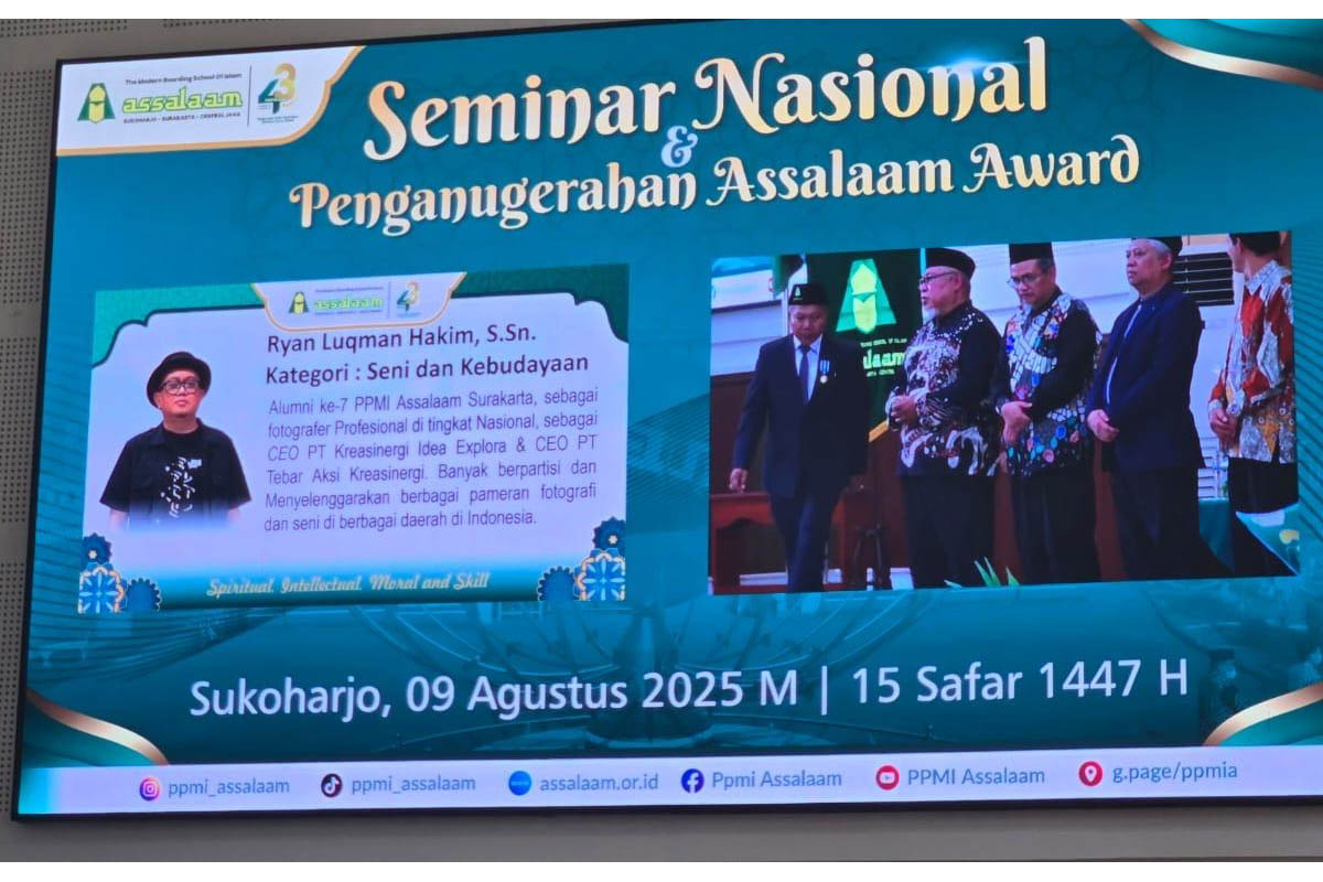 penganugerahan kategori seni dan kebudayaan untuk ryan luqman