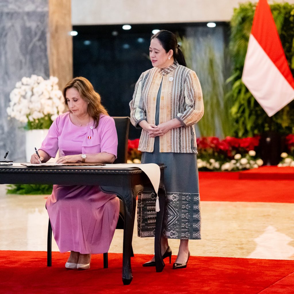 presiden dina boluarte dan puan maharani