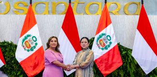 puan maharani menerima kunjungan kenegaraan presiden republik peru, dina ercilia boluarte zegarra