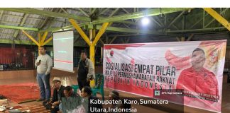 bersama penduduk menyatukan pikiran dan hati