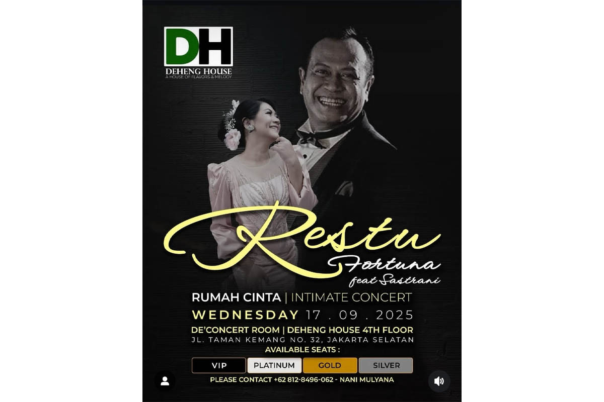 e flyer acara intimate concert rumah cinta