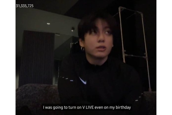 jungkook live di weverse ditontiin ebih dari 3o juta army
