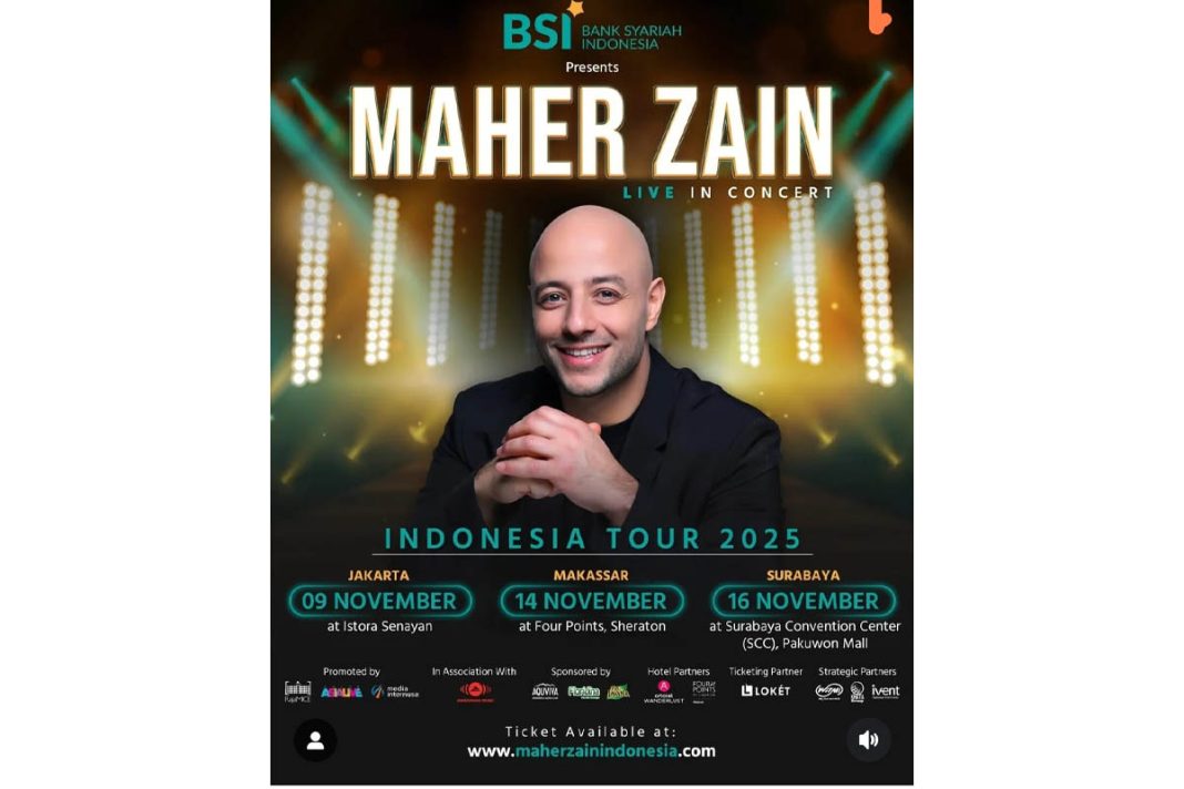 maher zein konser di tiga kota di indonesia