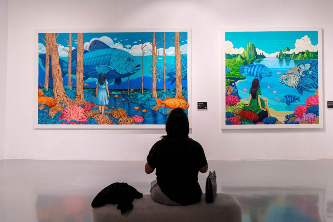 pameran art for peace and a better futuremenampilkan 31 karya dari 21 pelukis