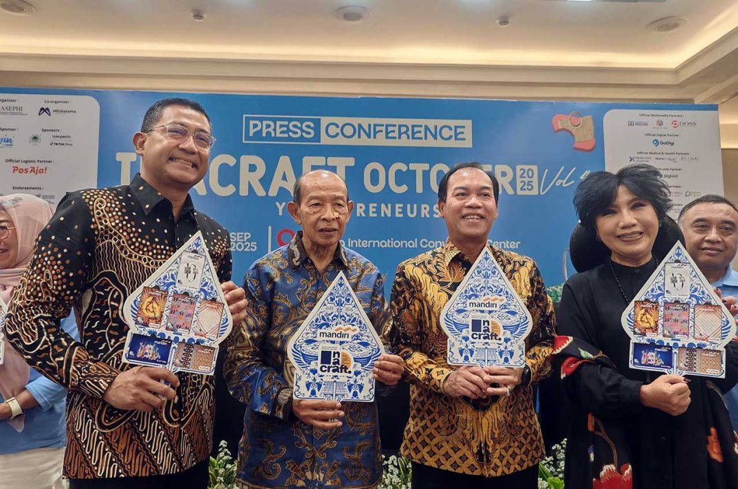 Jumpa pers Inacraft October 2025 Vol.4 Youthpreneurs di JICC, Selasa, 30 September 2025