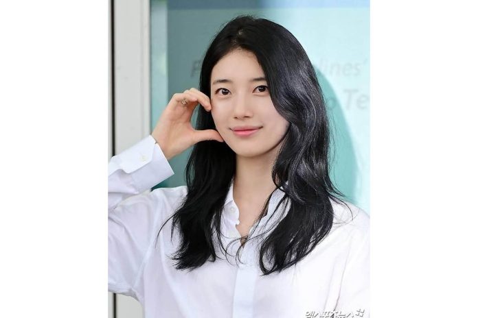 suzy menghapus bintik putih d matanya