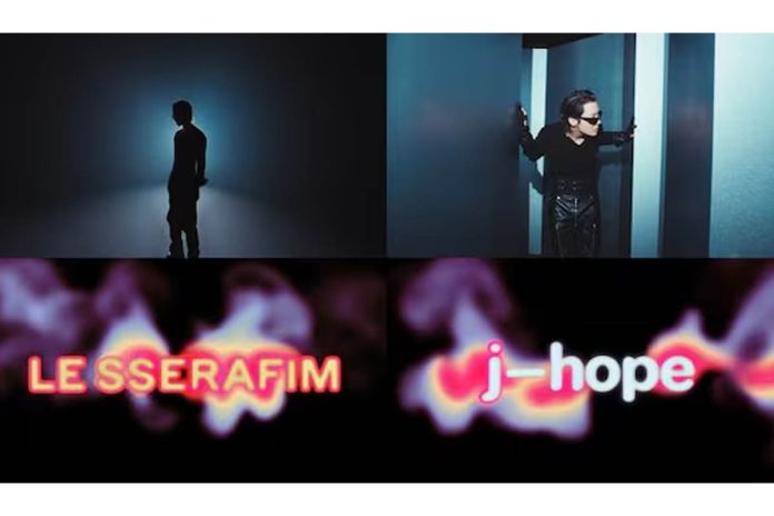 kybe pakai j hope untuk mendongkakdan le sserafim
