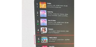 paul smith dan chart youtube yang memperlihatkan peringkat lagu tabola bale