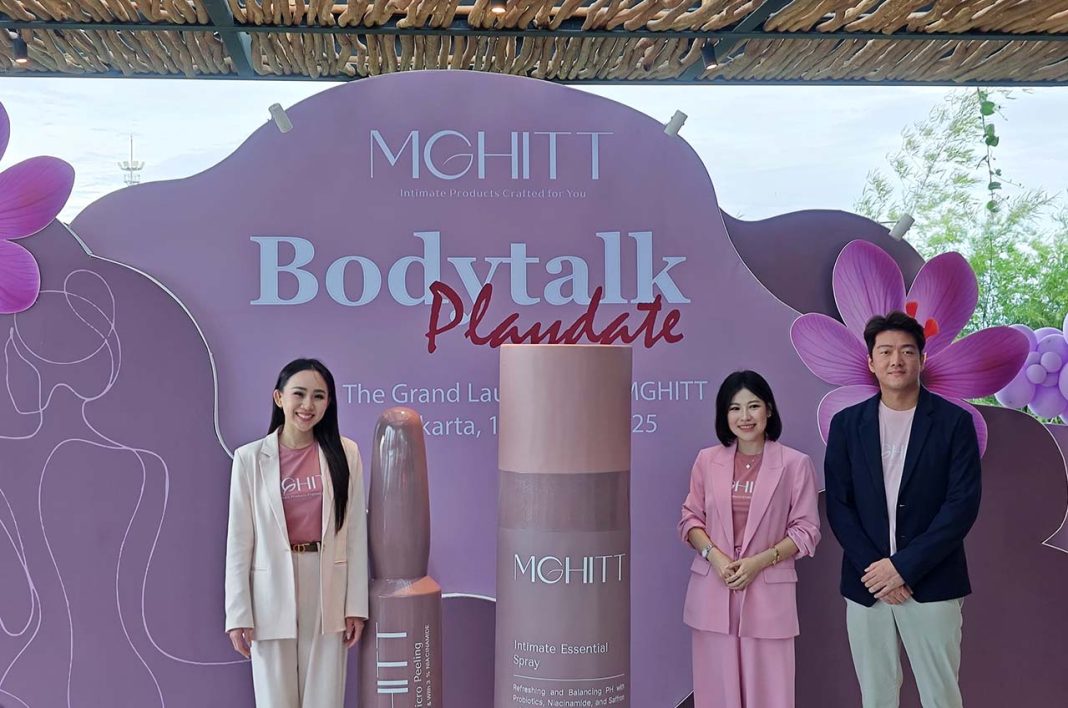 Peluncuran dua produk unggulan MGHITT, yakni Radiant Peeling dan Intimate Essential Spray